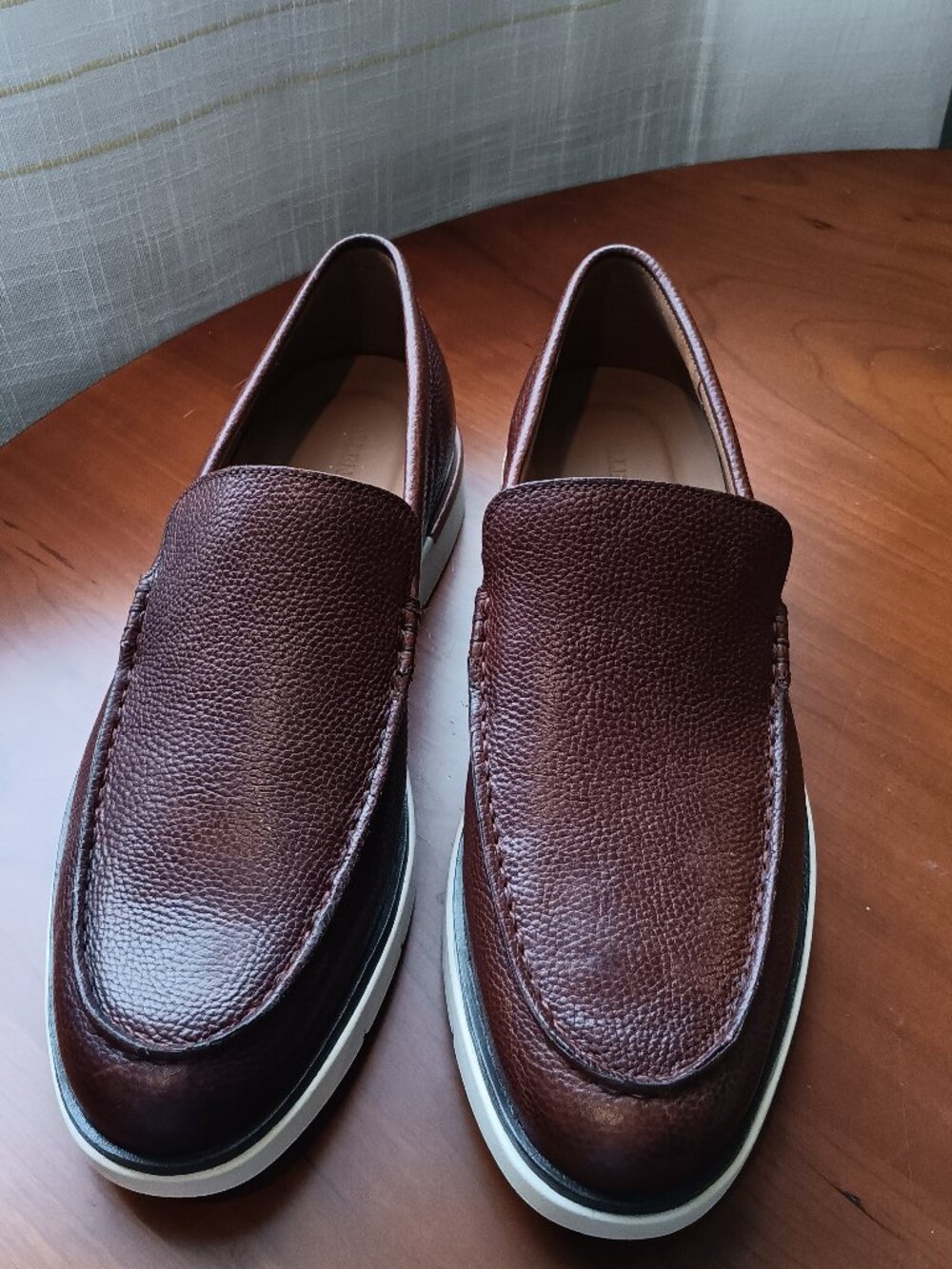 NWT Allen Edmonds Brown Leather Hybrid Sneaker-Loafer Slip-on Size 10.5D